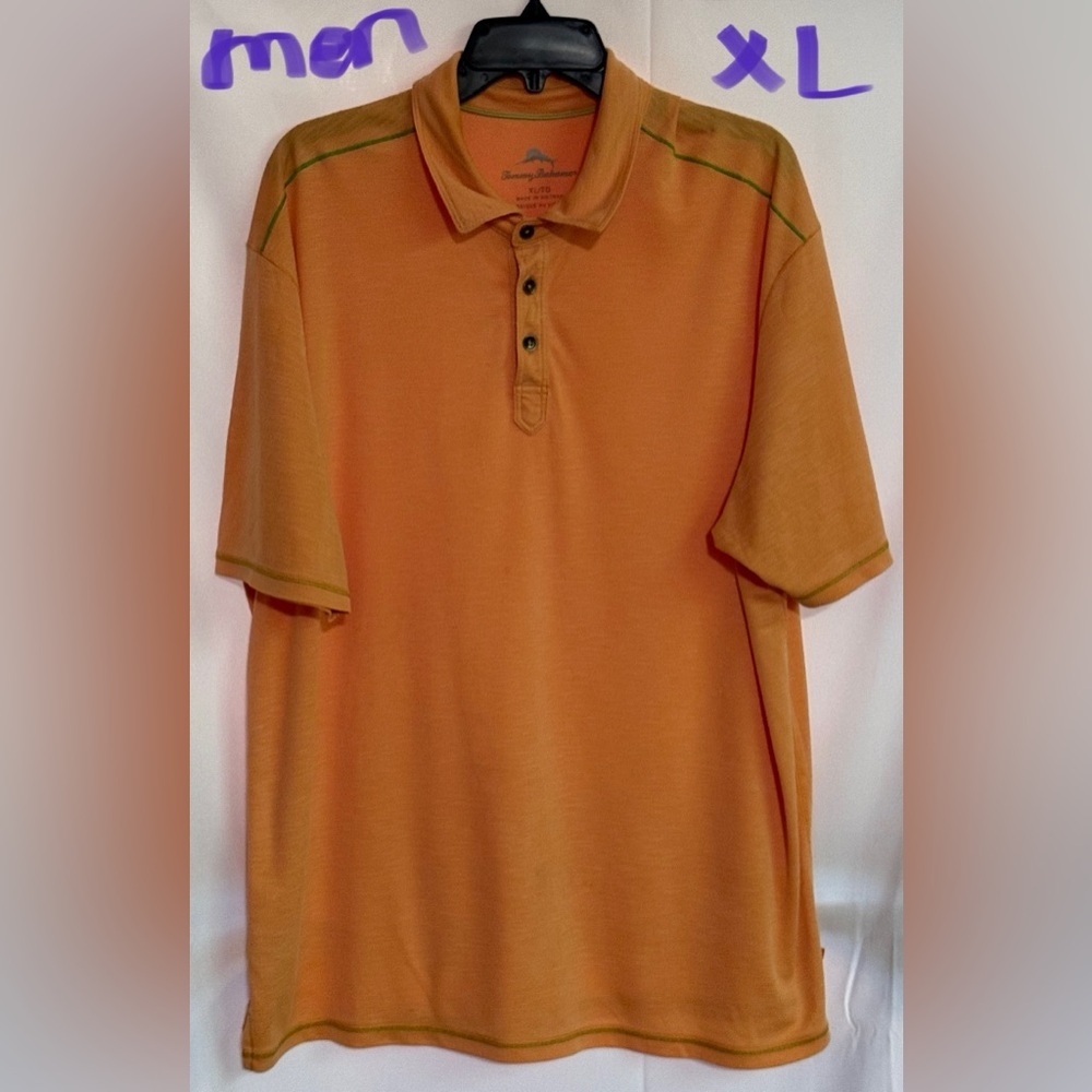 Tommy Bahama Men's Polo in Vibrant Orange